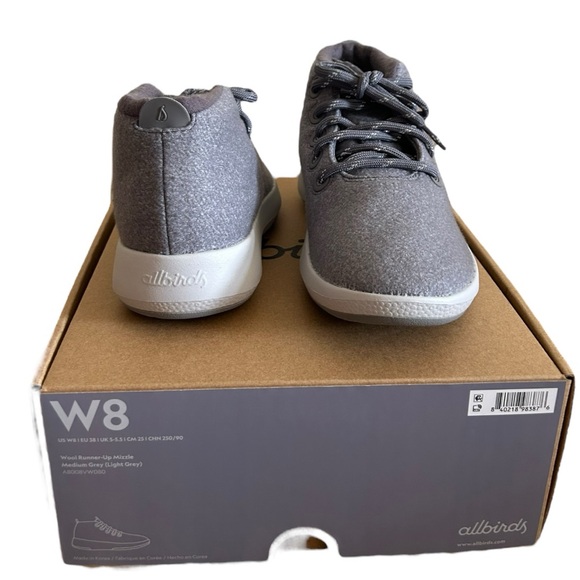 Allbirds Women’s Wool Runner Up Mizzle Medium Grey / Grey Sole - Picture 4 of 6